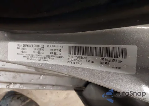 2015 Chrysler 200 Limited from USA, damaged, VIN 1C3CCCAB6FN562961